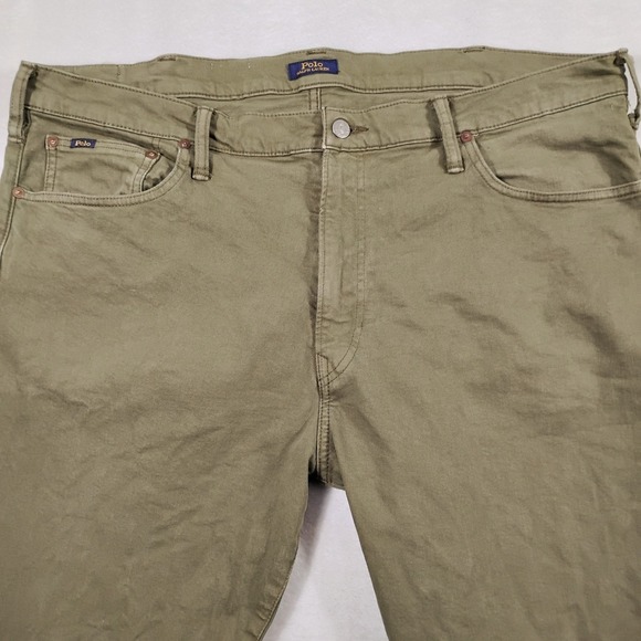 Polo Ralph Lauren Hampton Jeans Mens 40x38 Army Olive Green Relaxed Straight - Picture 3 of 8